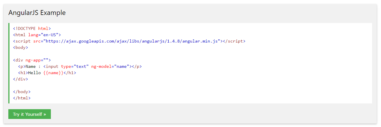 דוגמא לקוד הנכתב עם שימוש ב Angular דוגמא לקוד הנכתב עם שימוש ב Angular